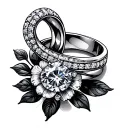 Wedding Ring tattoo design idea