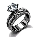 Wedding Ring tattoo design idea