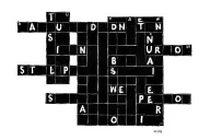 crossword puzzle tattoo design idea