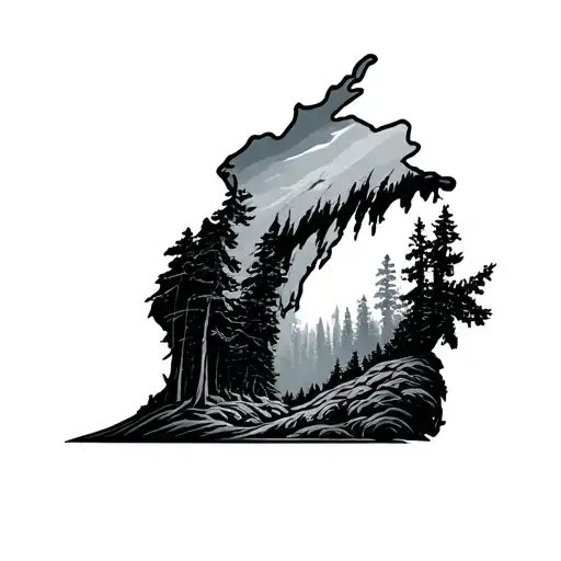 upper michigan tattoo design idea