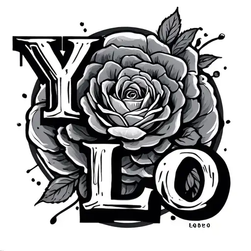 YOLO tattoo design idea
