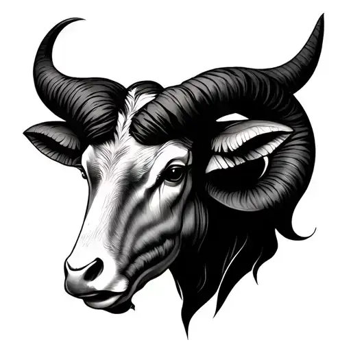 Aries and Taurus cusp  tattoo design idea