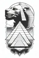 Alpha Phi Alpha Sphinx pyramid tattoo design idea