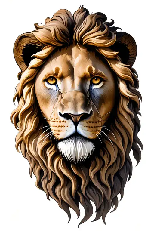 Jesus lion rossaryl tattoo design idea