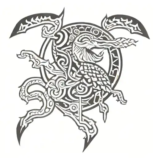 Slavic mythology tattoo design idea
