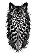 leopard spotted feathers tattoo tattoo design idea