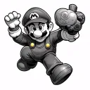 Mario tattoo design idea