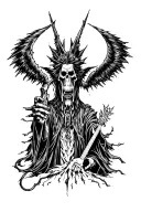 black sabbath electric wizard tattoo design idea