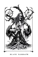 black sabbath electric wizard tattoo design idea