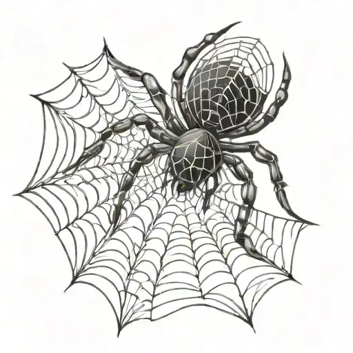 spider web minimalistic tattoo tattoo design idea