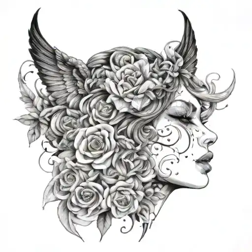 i fall in love to a woman with complicated situation tattoo design idea