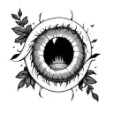 Butthole tattoo design idea