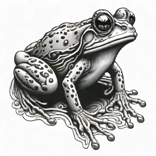 cook frog tattoo design idea