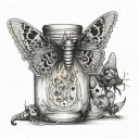 alice in chains jar of moths tattoo design idea