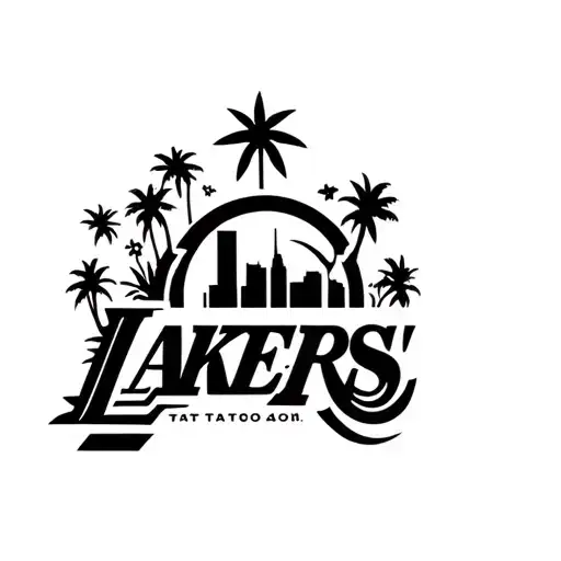 Family, Lakers Rams Dodgers tattoo design incorporating elements, LA city tattoo design idea