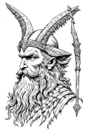 Odin tattoo design idea