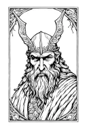 Odin tattoo design idea