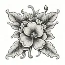 clover leaf with flowers american traditional style tattoo tattoo design idea