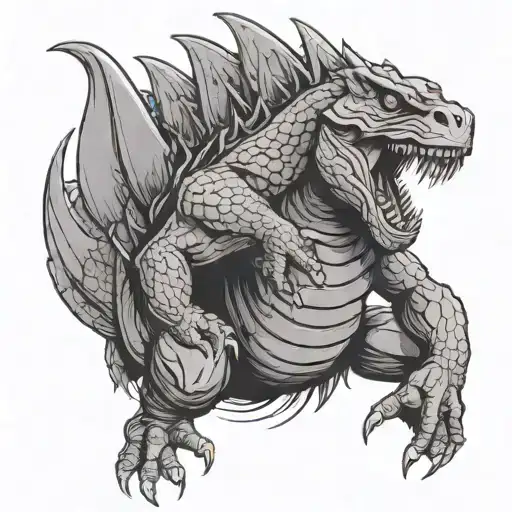 Eminem and juice wrld godzilla trapped tattoo design idea