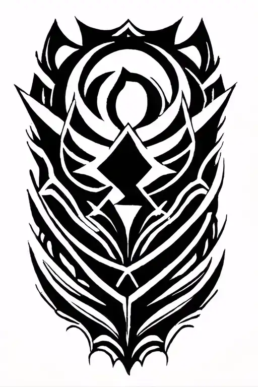 nordic rune style tatto tattoo design idea