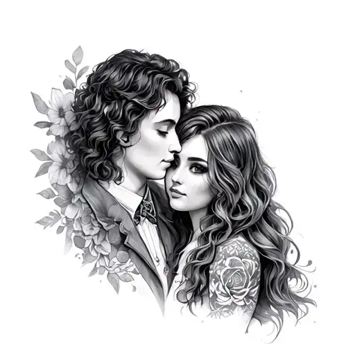 make me a long live Anna N david tattoo design idea