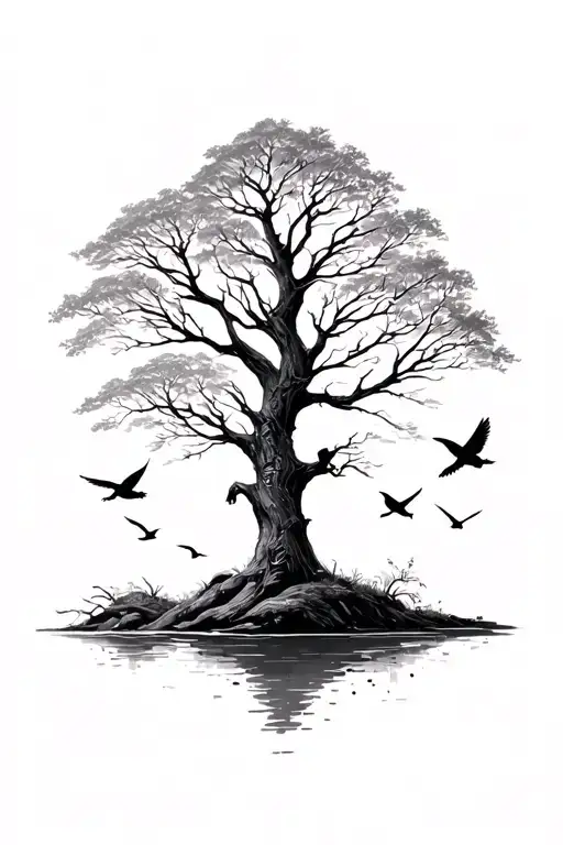 315+ Tree With Birds Flying Away Tattoo Ideas in 2026 - BlackInk AI