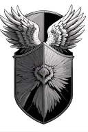 SHIELD AND WINGS tattoo design idea