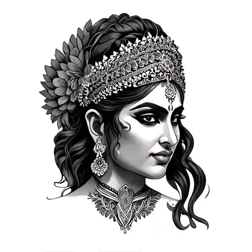 Raja tattoo design idea