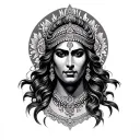 Raja tattoo design idea