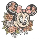 Minnie Mouse ears tattoo design idea