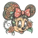 Minnie Mouse ears tattoo design idea
