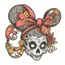 Minnie Mouse ears tattoo design idea