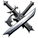 witcher swords tattoo design idea