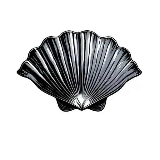 Scallop Shell tattoo design idea