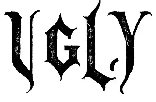 "Ugly" tattoo design idea