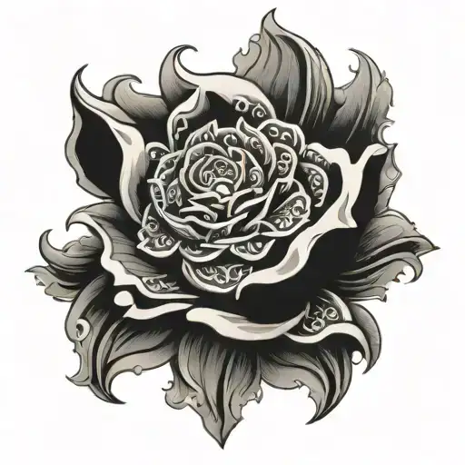 Fortune helps the strong tattoo design idea