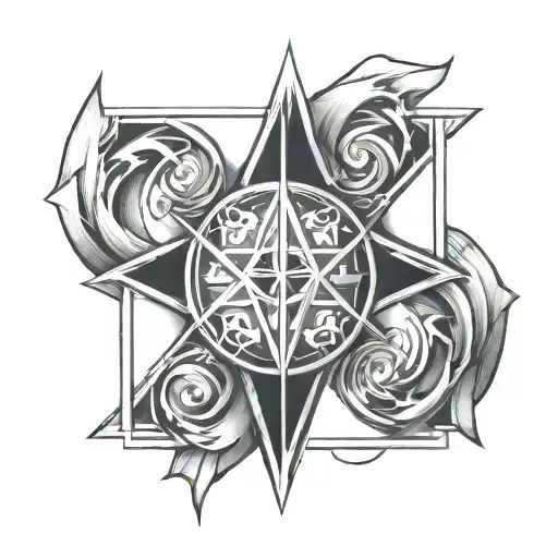 Protection Sigil tattoo design idea
