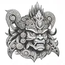 Tezcatlipoca tattoo design idea
