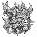 Tezcatlipoca tattoo design idea