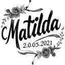 "Matilda 20.05.2021" "Matilda 20.05.2021" daughter Tattoo script tattoo design idea