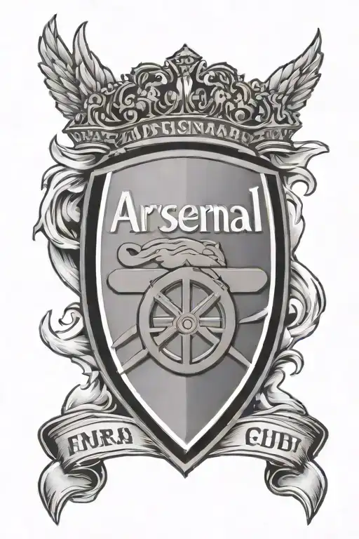 arsenal football club tattoo design idea
