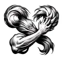 unique triceps tattoo tattoo design idea