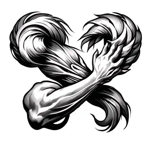 unique triceps tattoo tattoo design idea