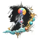 dopamine serotonin tattoo design idea