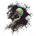 dopamine serotonin tattoo design idea