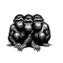 3 Wise Monkeys tattoo design idea