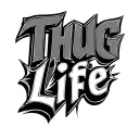 Thug Life tattoo design idea