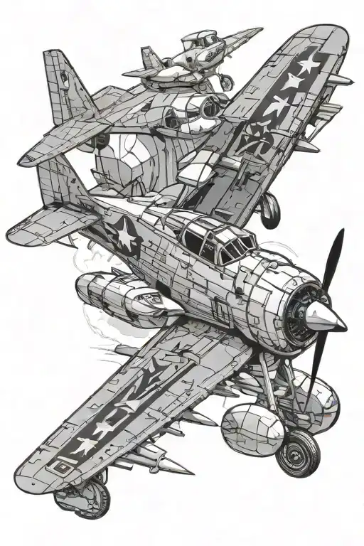 a10 warthog plane tattoo design idea