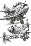 a10 warthog plane tattoo design idea