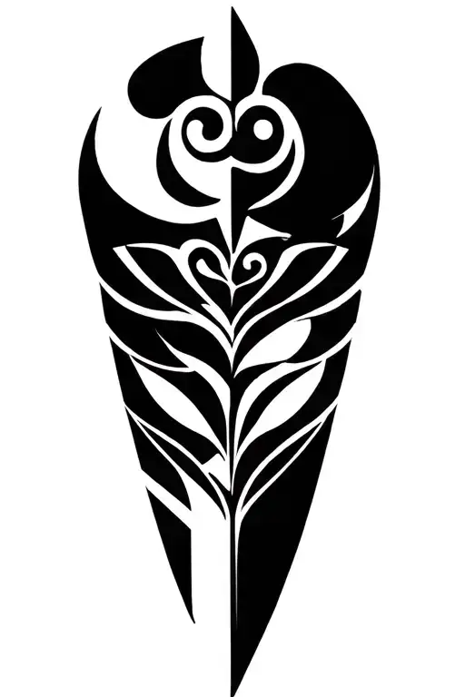 karma symbol tattoo design idea